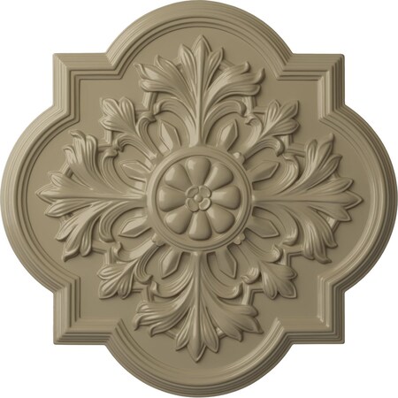 Ekena Millwork Bonetti Ceiling Medallion (Fits Canopies up to 5 1/8"), Hand-Painted Gobi Desert, 20"OD x 1 3/4"P CM20BOGDF
